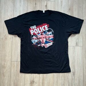 Vintage The Police Live Concert With The B-52’s Double Sided T-Shirt